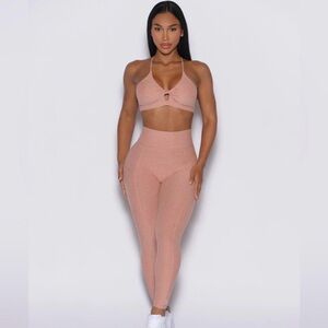 Bombshell Sportswear Peach Leggings Set